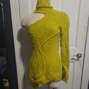 Hanifa AMIRA Knit Dress - Chartreuse